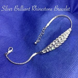 Silver Brilliant Rhinestone Bracelet